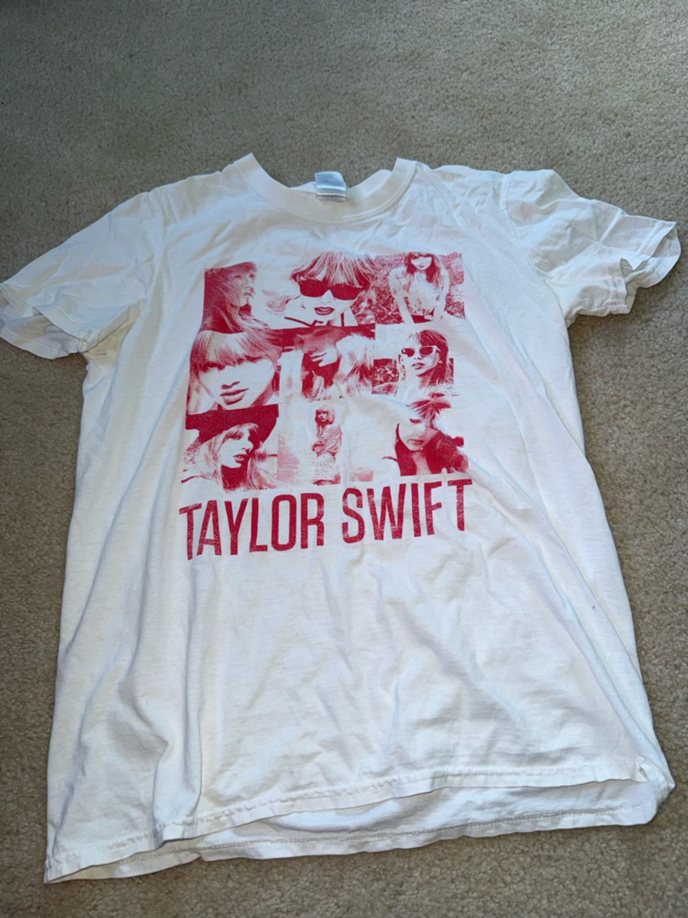 Taylor Swift White Crewneck Tee